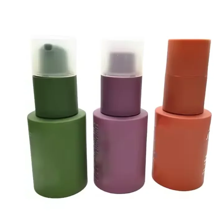 Matte green pink 120g Powder sprayer bottle 4oz Fancy barber dry hair shampoo dispenser bottle