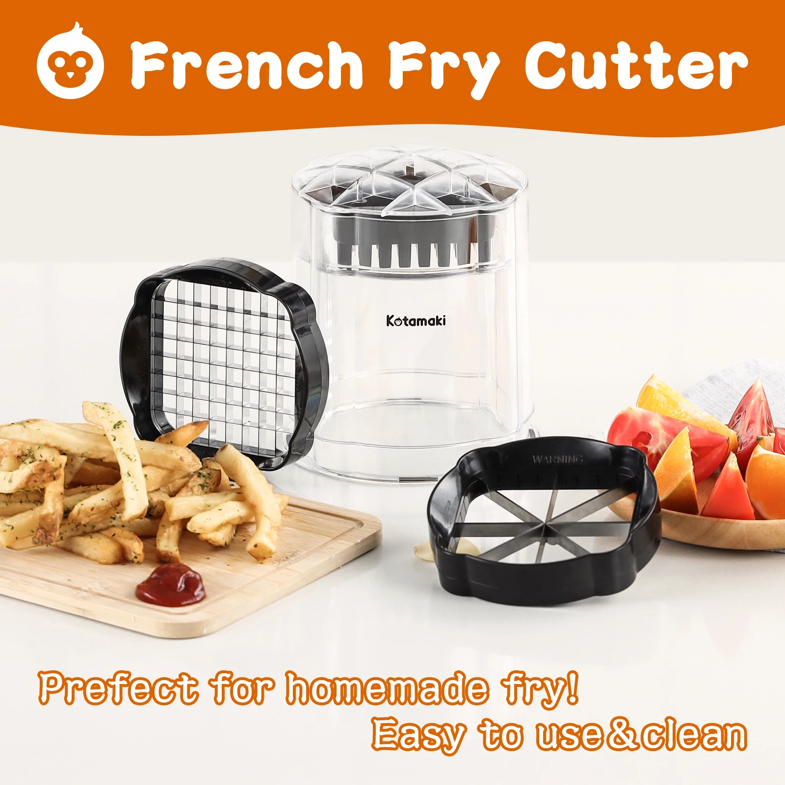 Kitchen gadgets 2023 kitchen french fry cutter set vegetable chips cutter multifunctional vegetable cutter
