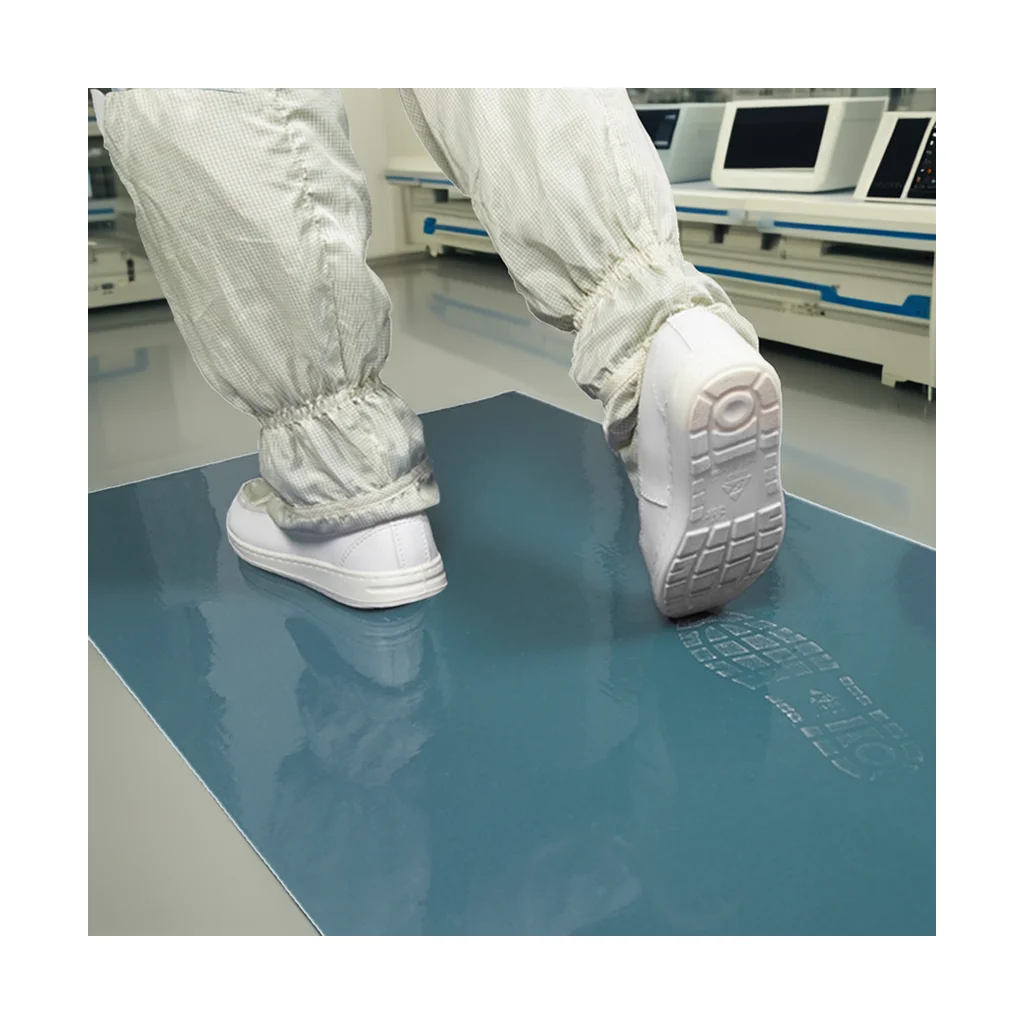 18x36 Inch Dark Grey Sticky Mat 30-Layers Peelable Disposable Dust Removal Lab Shoes Cleaning Cleanroom Entry Safety