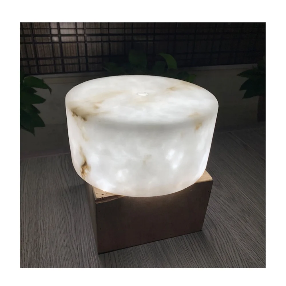 Stone Decoration Panel Backlit White Onyx Lampshade Transtones Faux Alabaster Floor Lamp Wall Art Home Decor