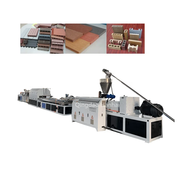 Wood Plastic WPC Machine PE WPC Decking Profile Extrusion Line PVC WPC Door Panel Making Machine