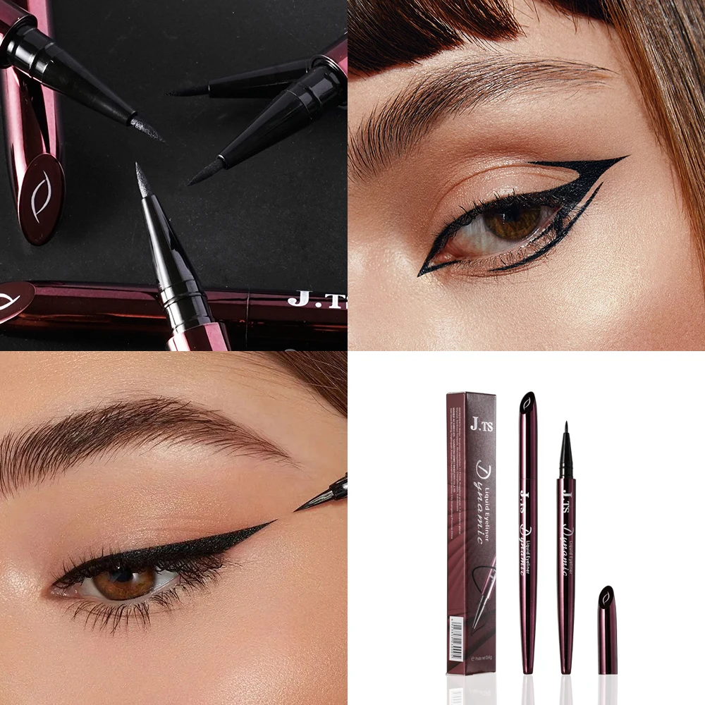 JTS best waterproof liquid eyeliner pen  luxury private label eyeliner permanent makeup eyeliner