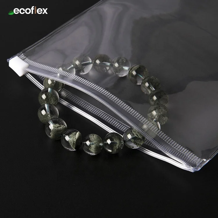 Wholesale Thick Clear Frosted PVC EVA Plastic Opp Zipper Storage Bag