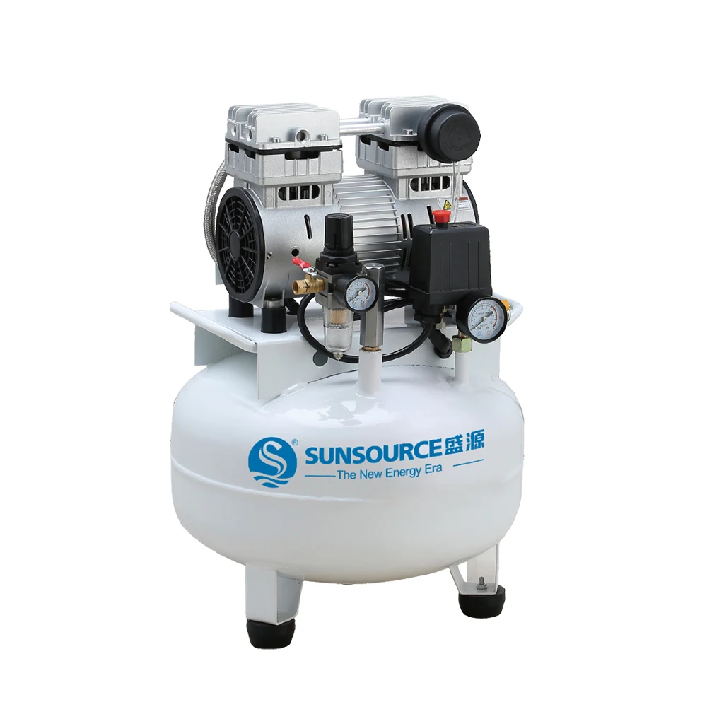 Pet Blowing Machine Compressor Pressure Tank Industrial Diving Portable 0.74Hp 1Hp 25L Oil Free Chinese Air Compressor