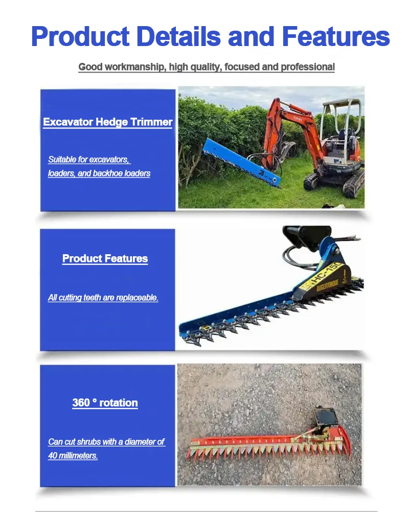 China Caterpillar Garden Hedge Trimmer And Tree Hedge Trimmer Machine Mini Excavator Hedge Trimmer