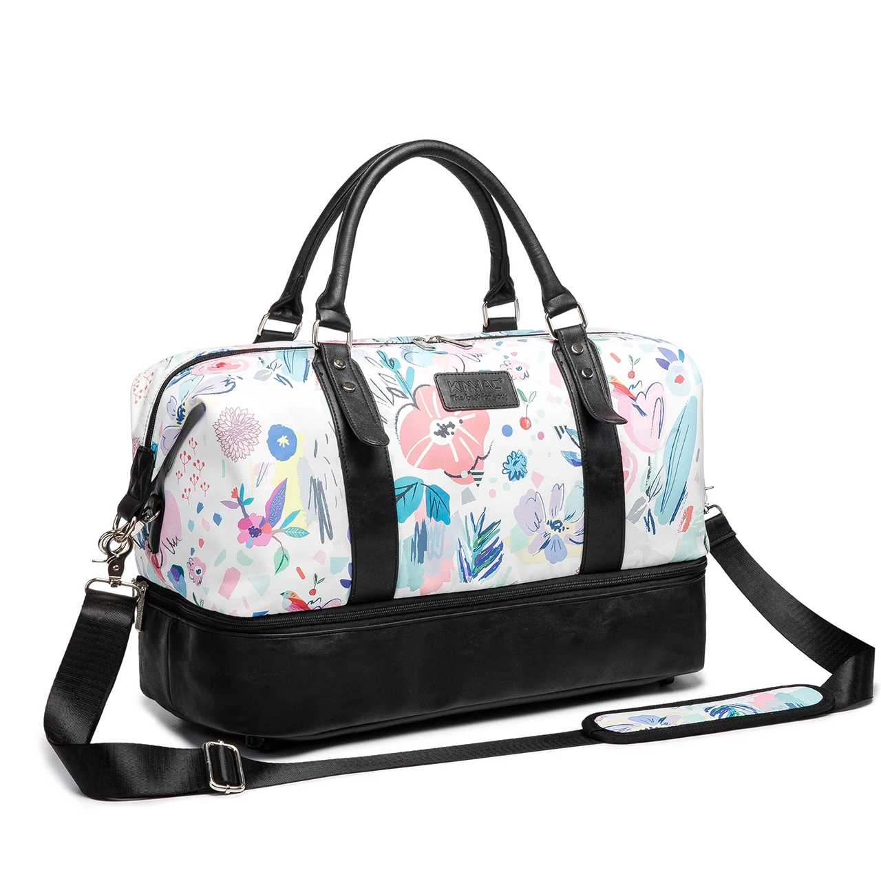 Kinmac оптовая продажа самая дешевая спортивная сумка с отделением для обуви Женский багаж черная Водонепроницаемая фитнеса