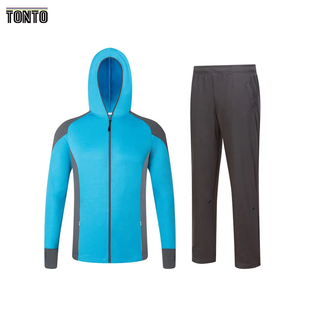 Summer UPF Fishing Clothing Waterproof Sublimation Zipper Hooded Long sleeve Shirt Jersey and Pants Fishing Suitshirts