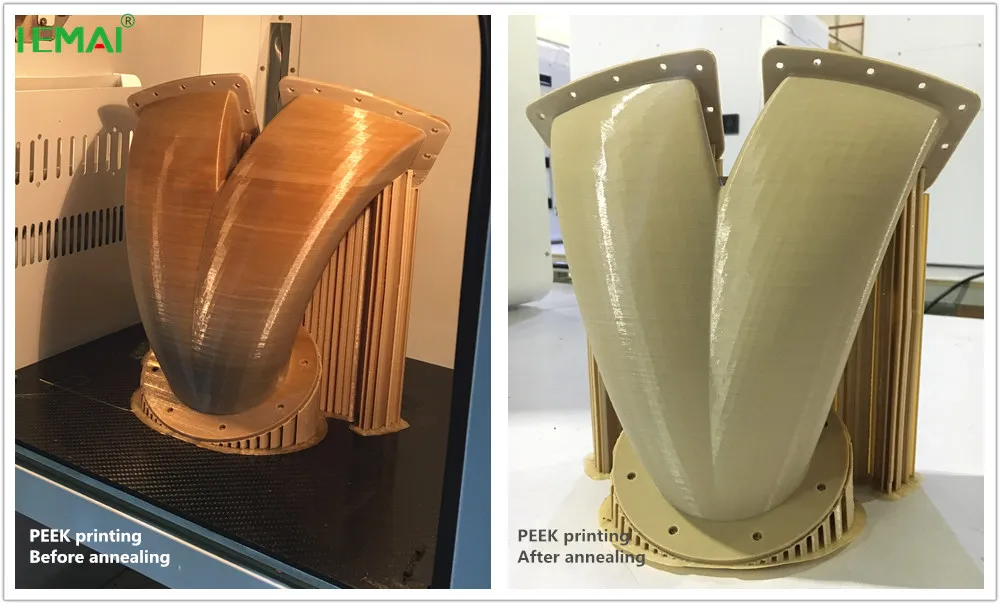 Двойной высокой температуры 500C hotend PEEK 3D принтеры MAGIC-HT-PRO с 170C hotbed
