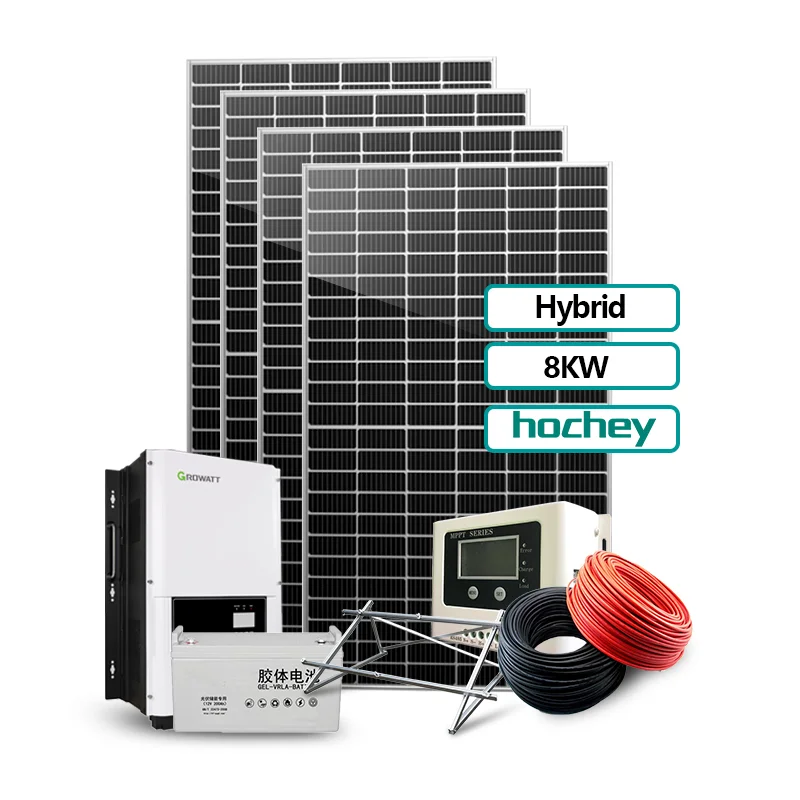 Hochey Photovoltaic PV Generator Energy Systems 1KW 2KW 3KW 4KW 5KW 6KW 7KW 8KW Solar Inverter Complete Kit Hybrid Solar Set