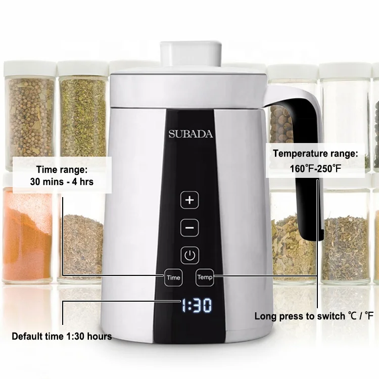 Household Decarboxylator-Decarb and Infuser Machine with Central Heating Mode to Make Butter,Oil and Tincture