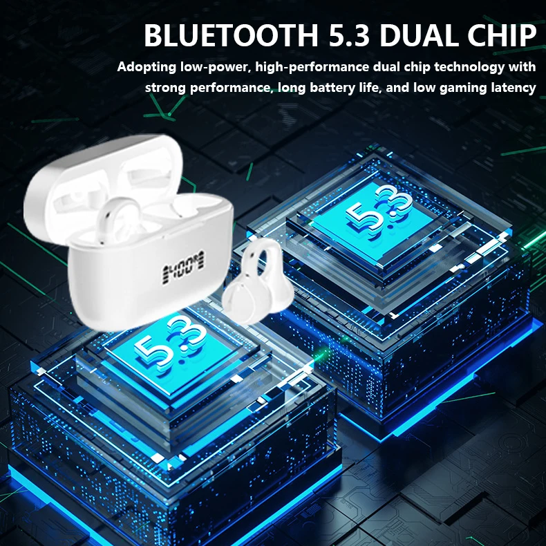 New Arrival Customized open-ear sport gaming headsets mini true tws wireless headphones Sports Fitness  Gaming Earphones