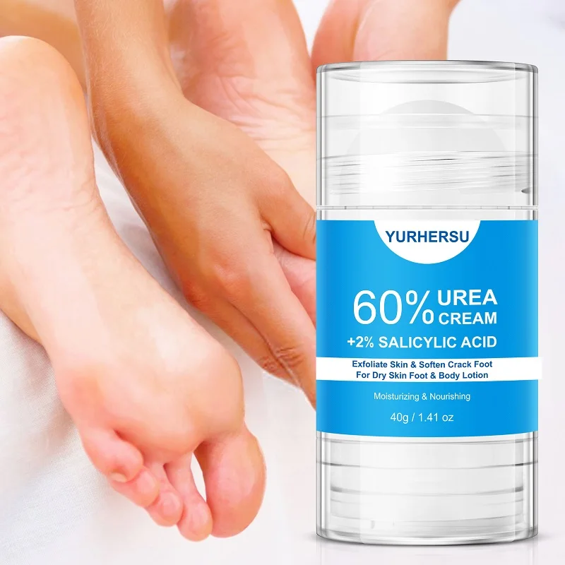 YURHERSU Body Care Product Hydrating Urea Cream Thick Cracked Rough Dead Dry Foot Repair Cream 2% Salicylic Acid Urea Cream