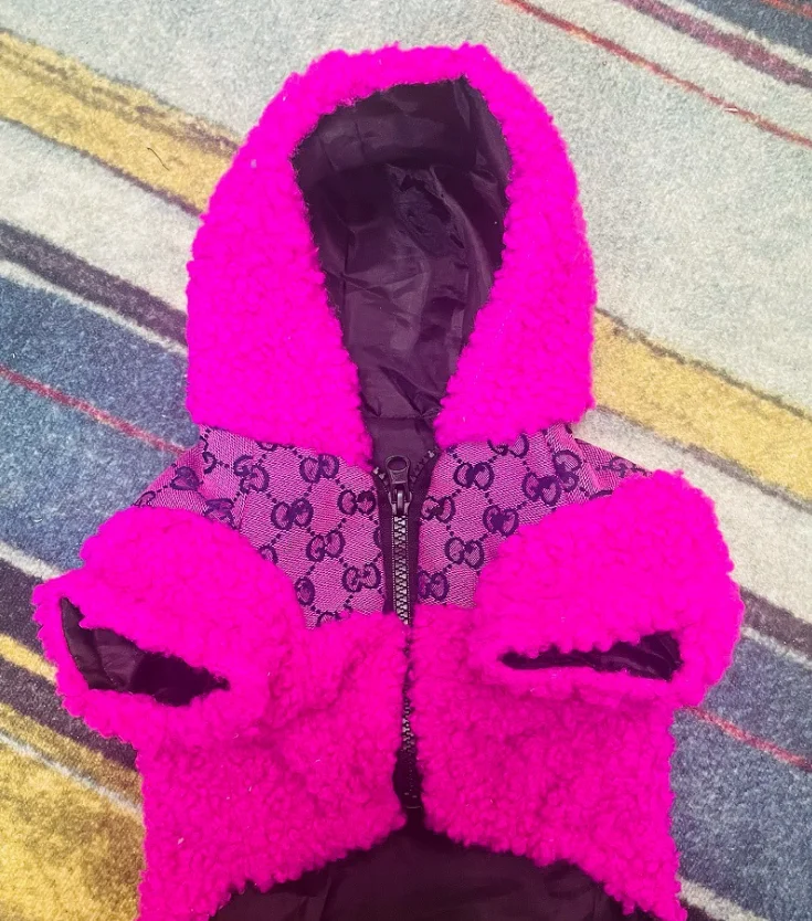 Wholesale Price Outfits Pet Clothes Dog Luxury Warm Cotton Padded Jacket Hoodie Pet Apparel Dog Clothes