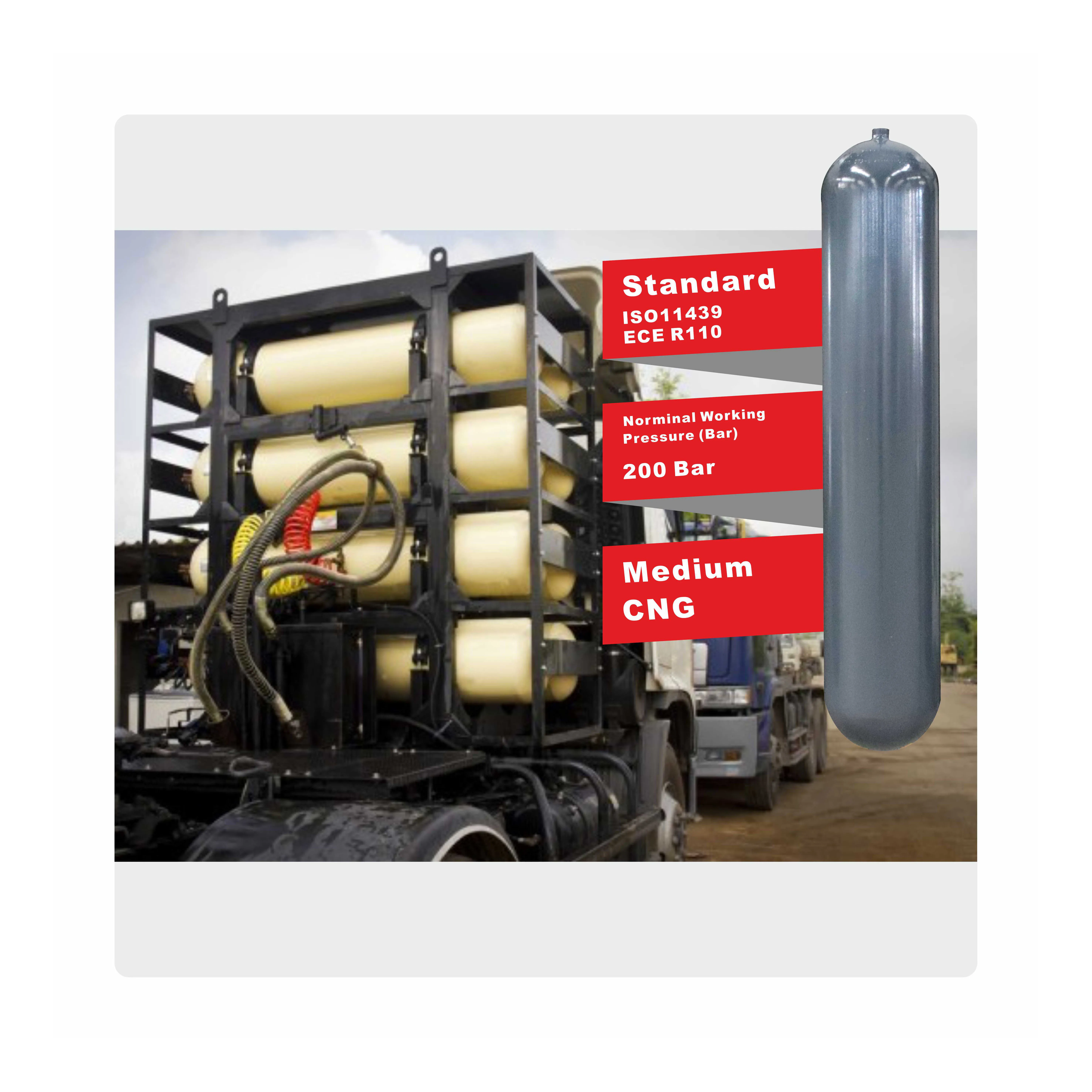 145L 150L cng gas cylinders cng tank for sale for Indonesia Thailand Bangal