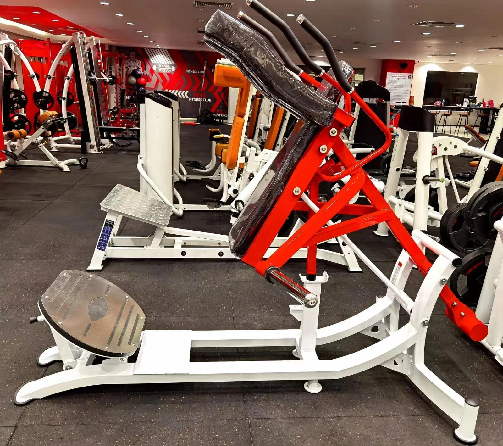 PANATA FITNESS EQUIPMENTS BLACK  RED SUPER VERTICAL LEG PRESS  WEIGHT LIFTING  BENCH  FOR GYM