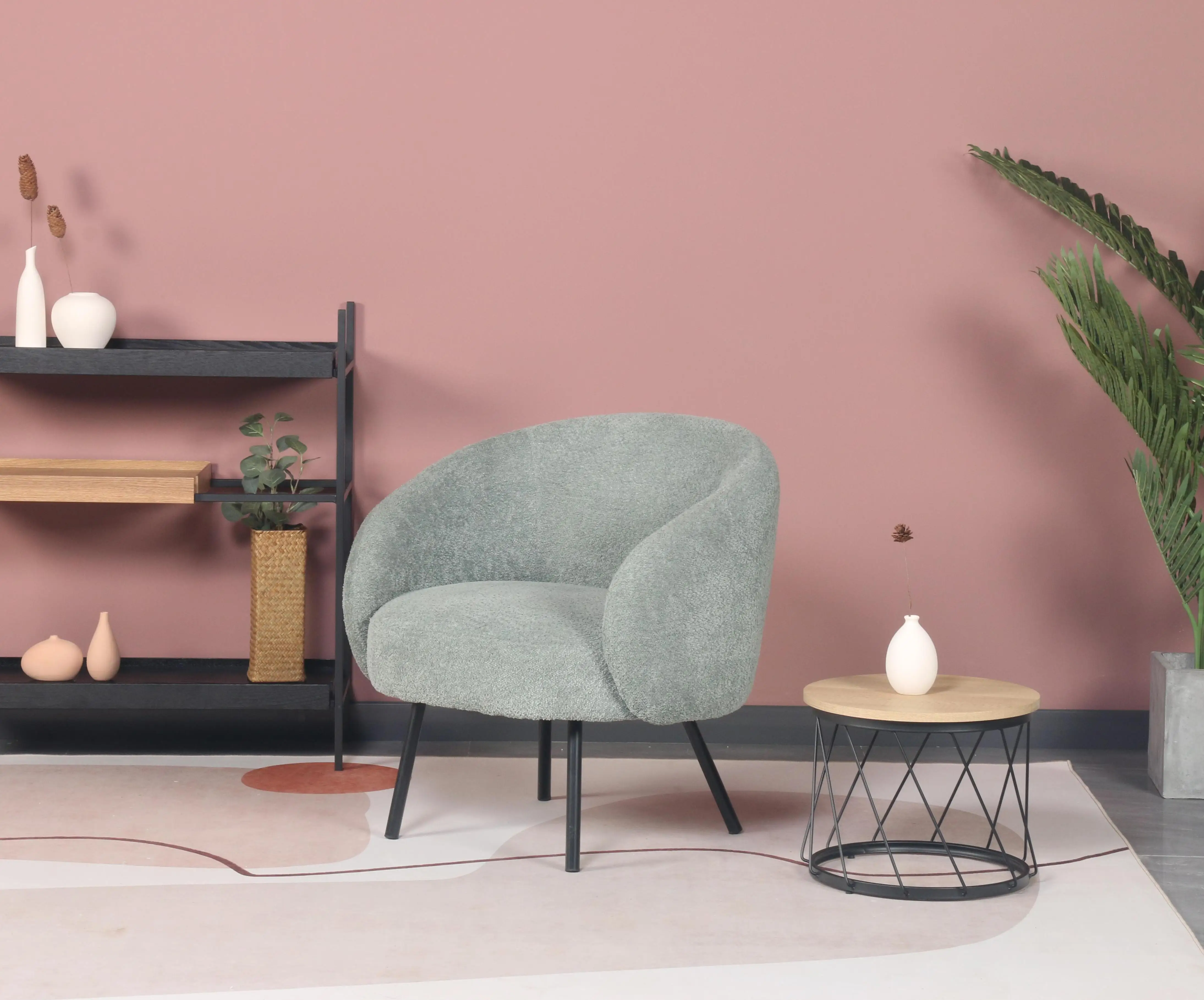 Best Selling Single Leisure Sofa Chair Velvet Fabric Lounge Armchair Golden Metal Leg Accent Chair For Living Room Cafe Hotel