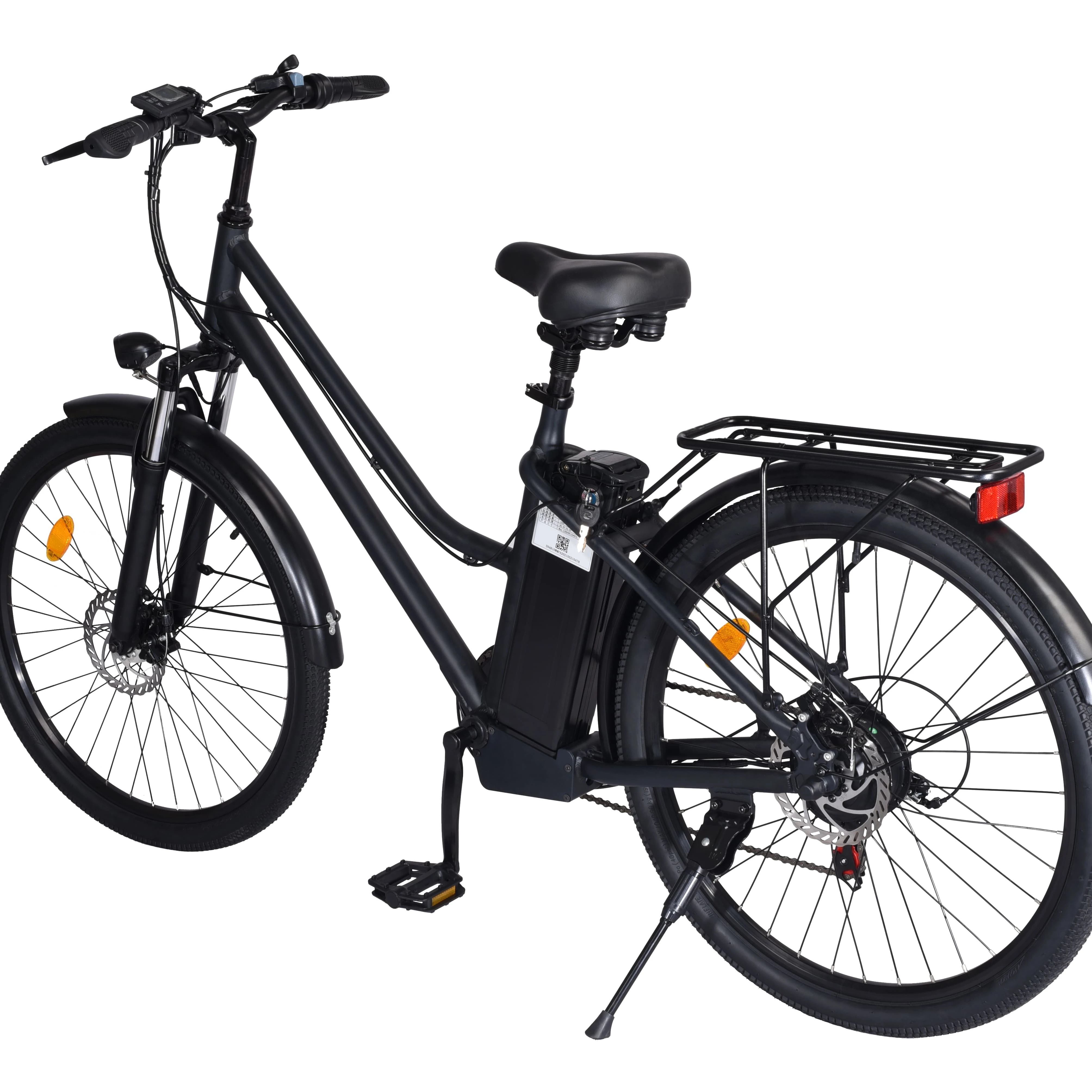 EZREAL EU Warehouse Stock Cheap 350W Rear Motor City Commuter Electric Bike 7 Speeds E Bicycle Ebike