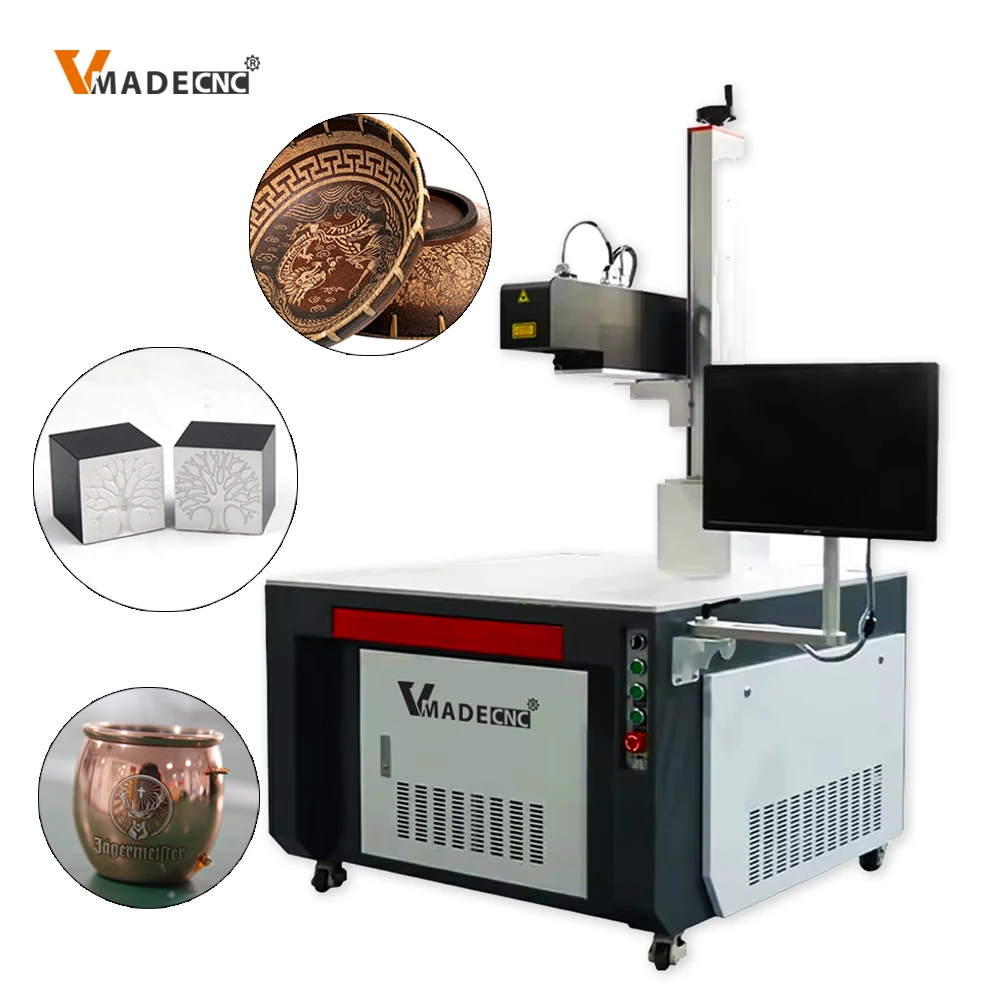 20w 30w 50w Automatic Raycus Max Ipg Online Flying Food Box Fiber Laser Marker Engraver Etcher Engraving Etching Marking Machine