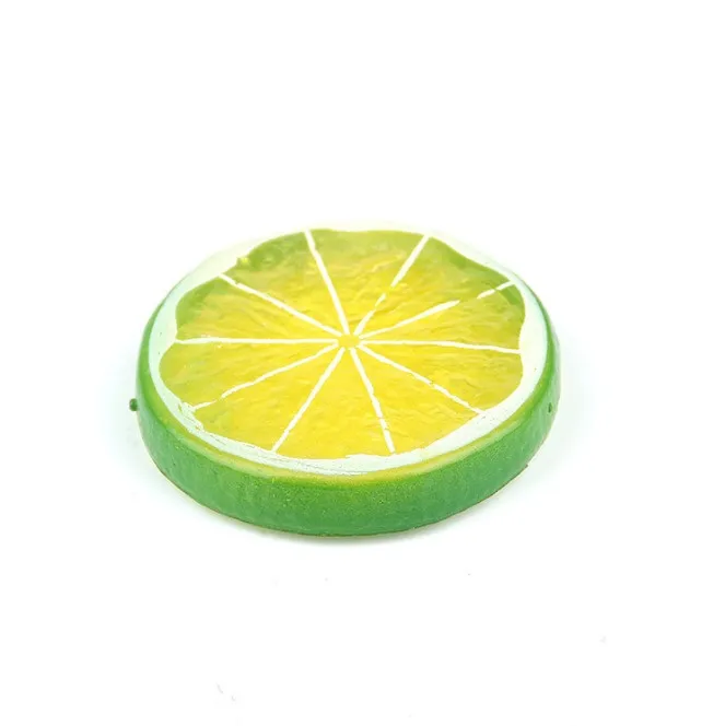 Acrylic Plastic Lucite Loose Beads 100pcs/Bag Lemon Orange Model PVC Fruit for Cake & Window Display Props Colorful Beads