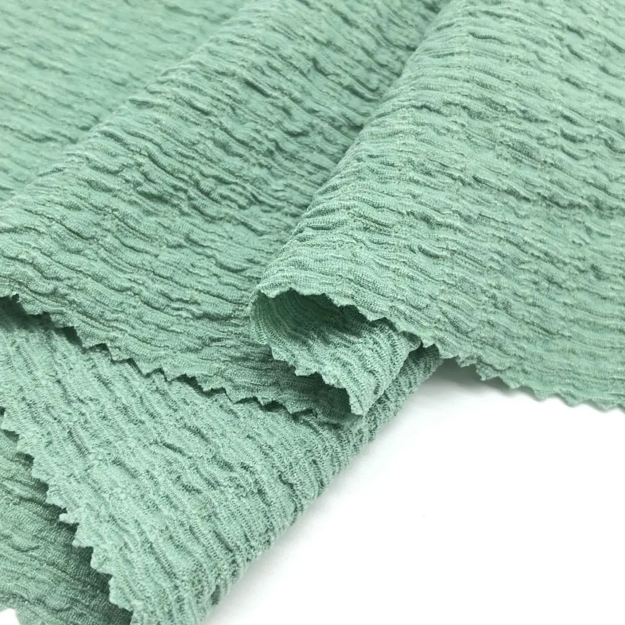 polyester poly spandex seersucker Jacquard crinkle seersucker swimwear fabric bikini tie-dye for sale