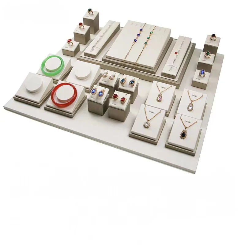 Hot Sale High Quality Jewelry Display Stand Holder Bracelet Necklace Ring Earring Holder Jewelry Display Stand Set