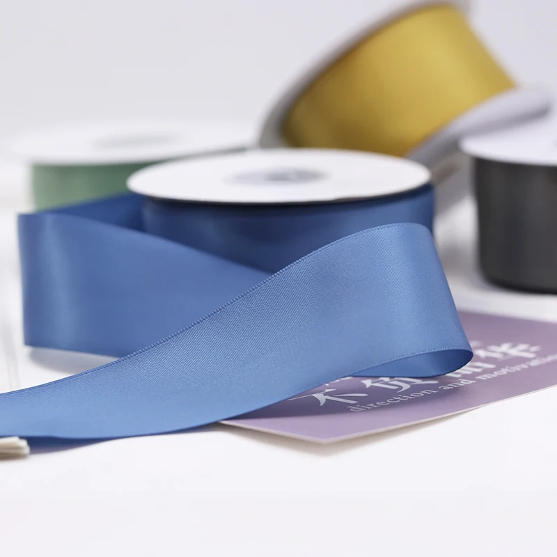 Polyester double face satin ribbon 1.5 inch 100 yards