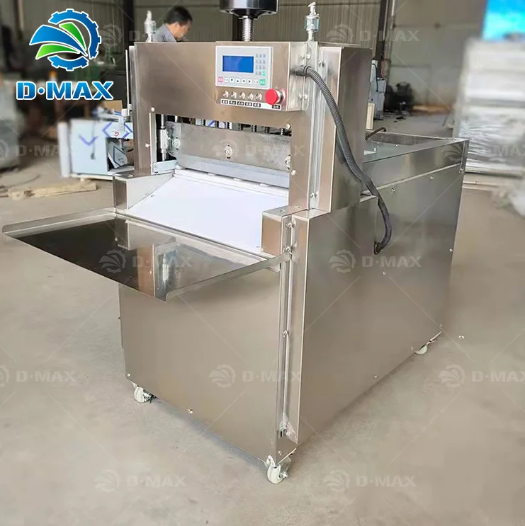 Restaurant Heavy Duty Frozen Meat Slicer Mutton Beef Roll Cutter Machine jerky Meat roll cutting machine