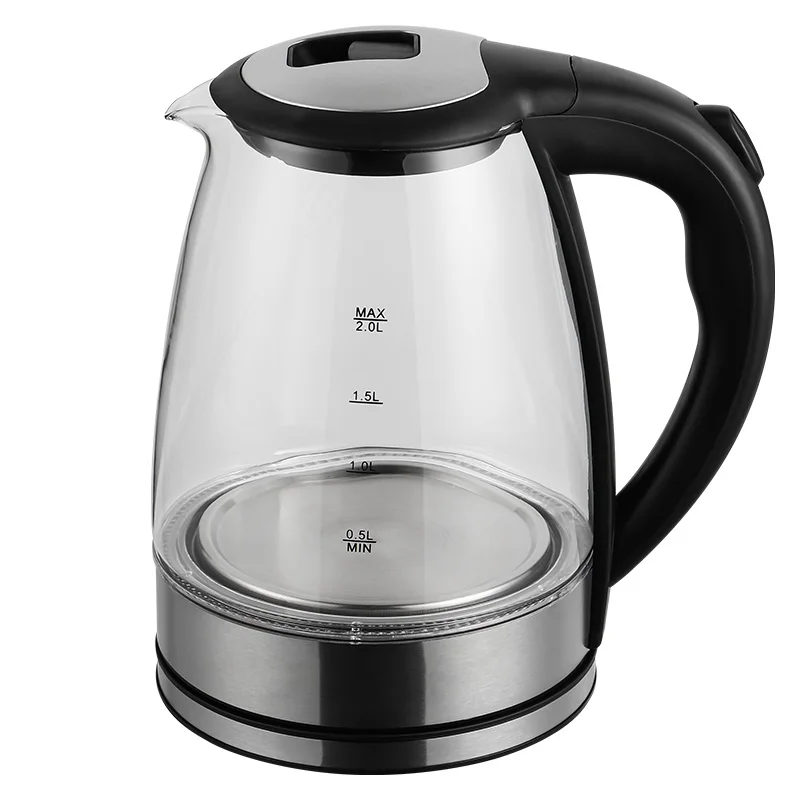 Electric kettle Glass 1.8L Stainless steel Deco Electric Glass Pot Tea Kettle