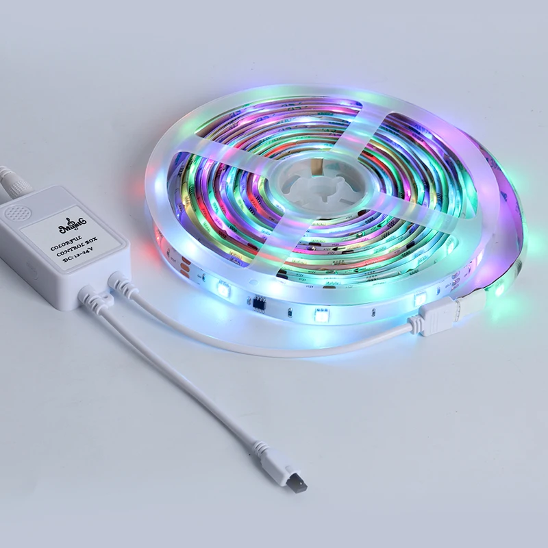 Brand Supplier Smart Strip Light Remote Control Rgb Color Music Function Led Light Strip for room decor