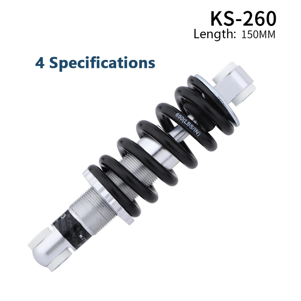 KS 260 pound Bicycle rear spring shock absorber mountain bike shock