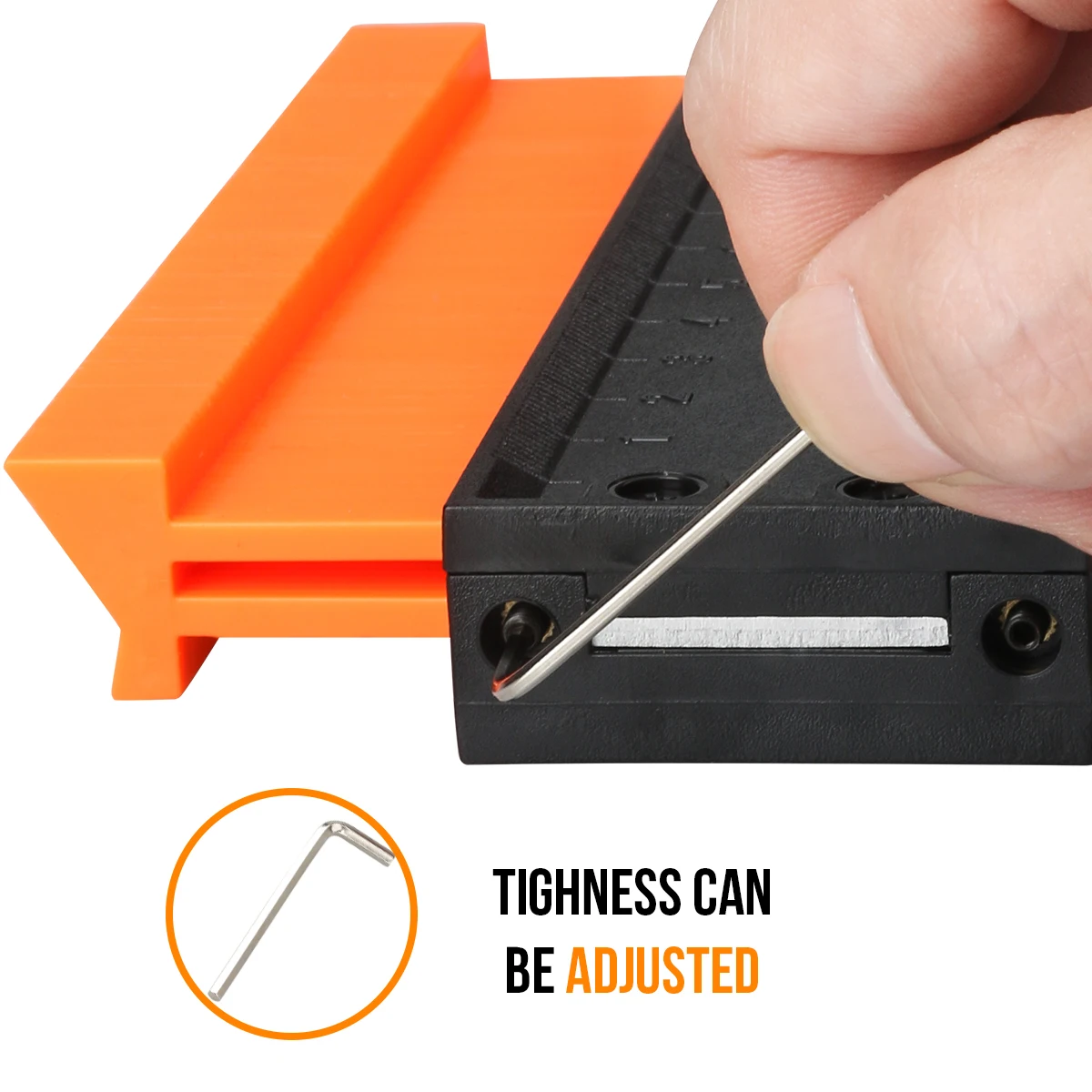 Factory Direct Sale Contour Gauge with Lock Profile Gauge 5inch  Woodworking Shape Tool