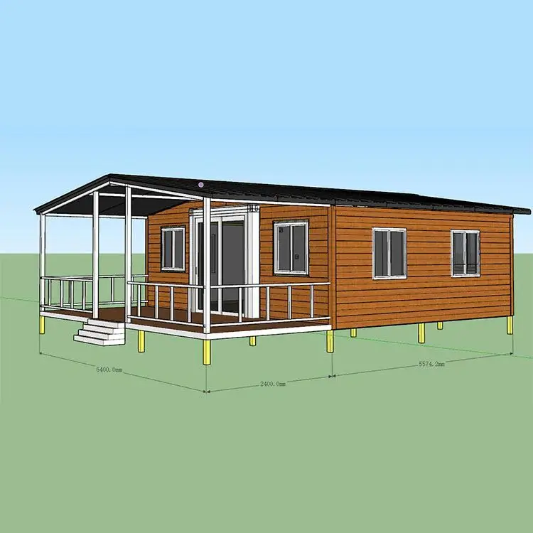 China Galvanized Steel Frame Expandable Container House Prefab 2 Bedroom Modular Luxury Expandable Container House