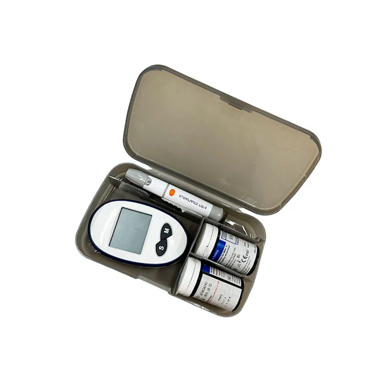 Medical electronic digital quick check blood glucose meter portable diabetic one touch sugar monitor meter with test strip