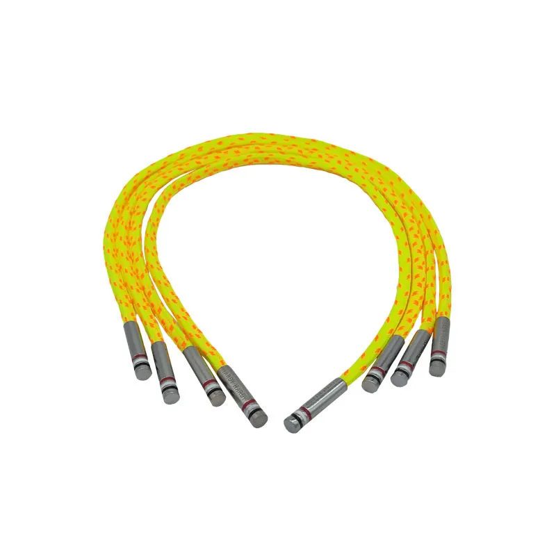 Custom design triangle polyester rope OEM logo metal tip draw cord for hoodies
