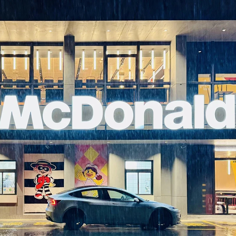 Customized 3D luminous characters for factory LED lights