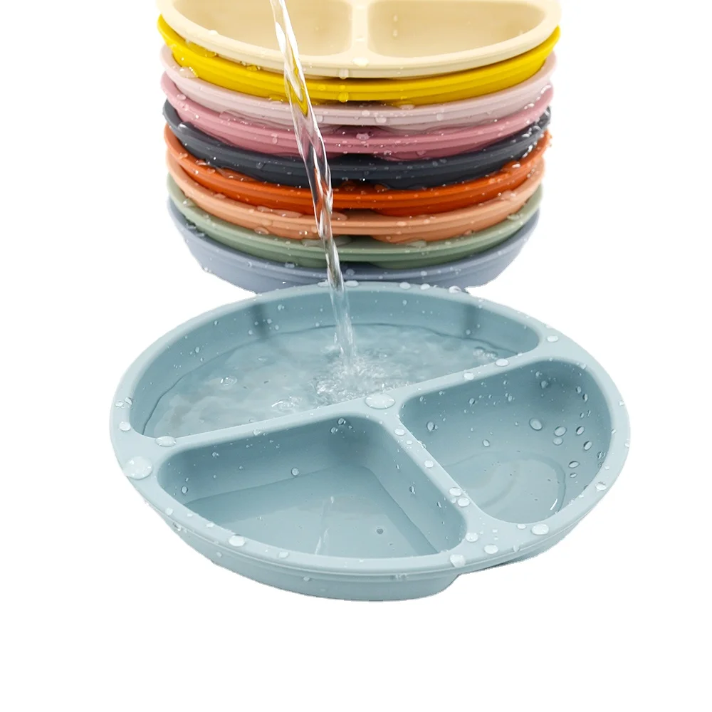Factory Manufacture Competitive Price Heat Resistant Bpa Free Food Grade Silicone Baby Feeding Tableware Set Weaning Supplies