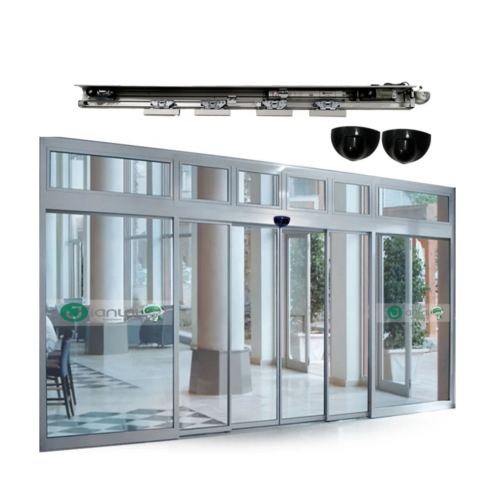 Office entrance security smart door operator remote control sensitive sensor sliding door system