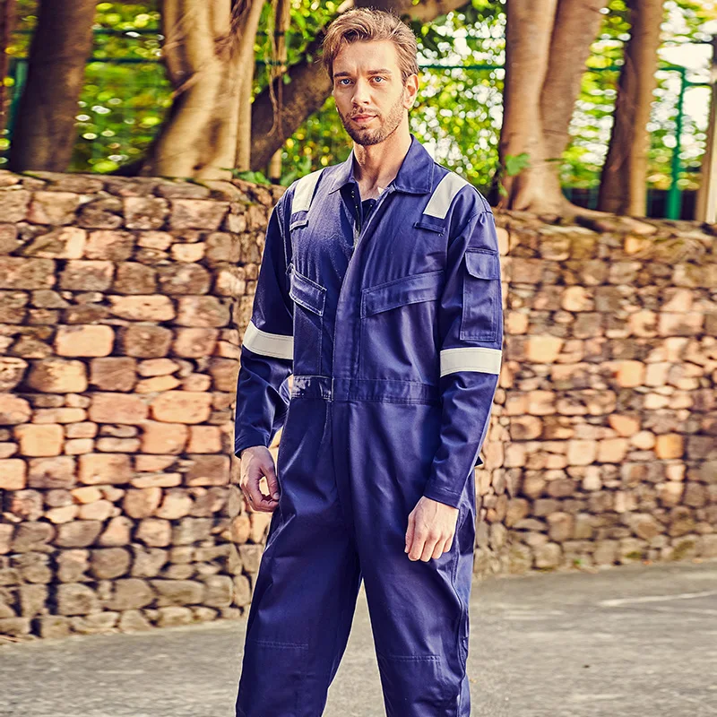Wholesale Mechanics Safety Flame Resistant Coveralls With Reflector