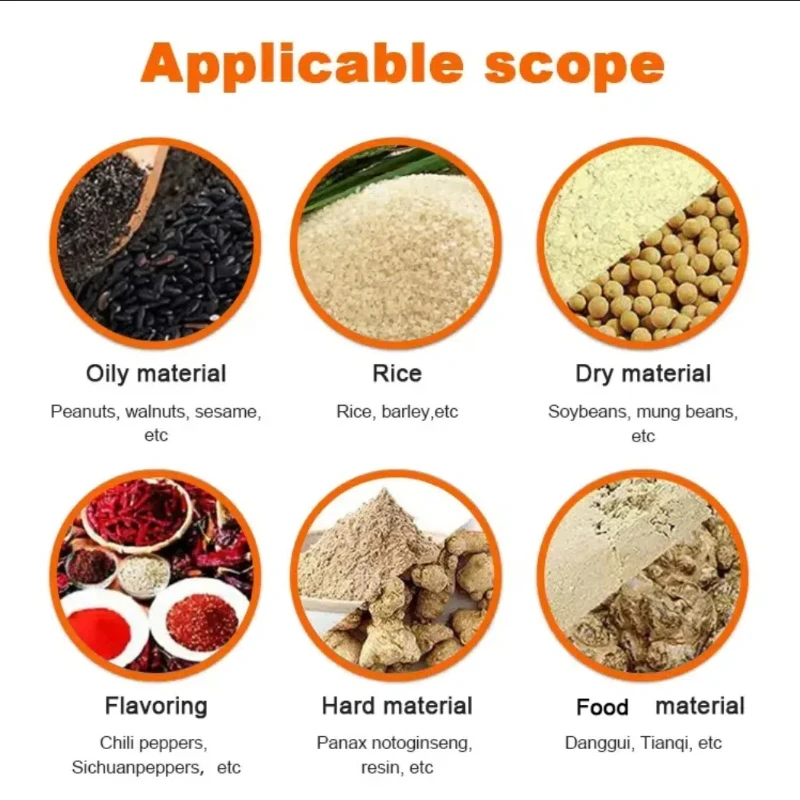 Sugar Spice Soy Tea Food Grass Ultra Fine Crusher Machinery Universal Crusher Single-machine