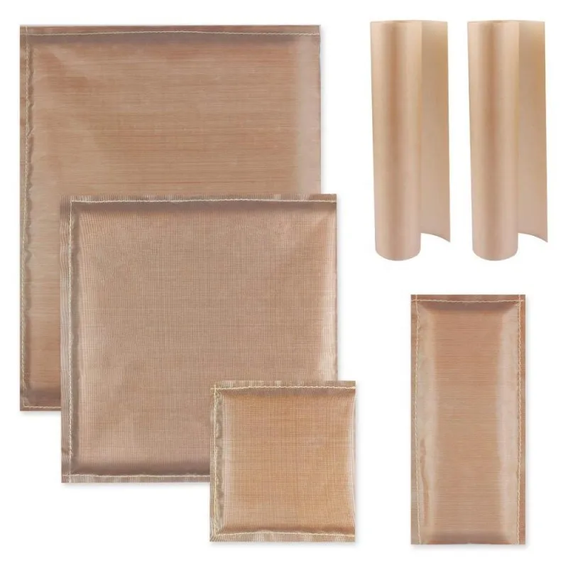 Hot Sleeves Heat Pressing Sewed Fabric Covers Brown Smooth Heat Pressing Platen Pillows Heat Press Platen Sewed Covers