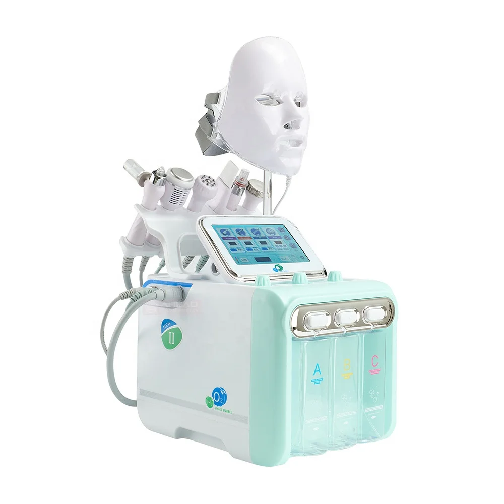 Multifunctional Hydro Water Oxygen Small Bubble Facial Machine H2O2 Skin Care Jet Peel Hydrogen Aqua Beauty Device