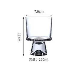Top Quality Factory Wholesale Kitchen & Tabletop Coffee Glass Cup Glass Boba Tea Cup Clear Glass Cups with Printing`for Wedding