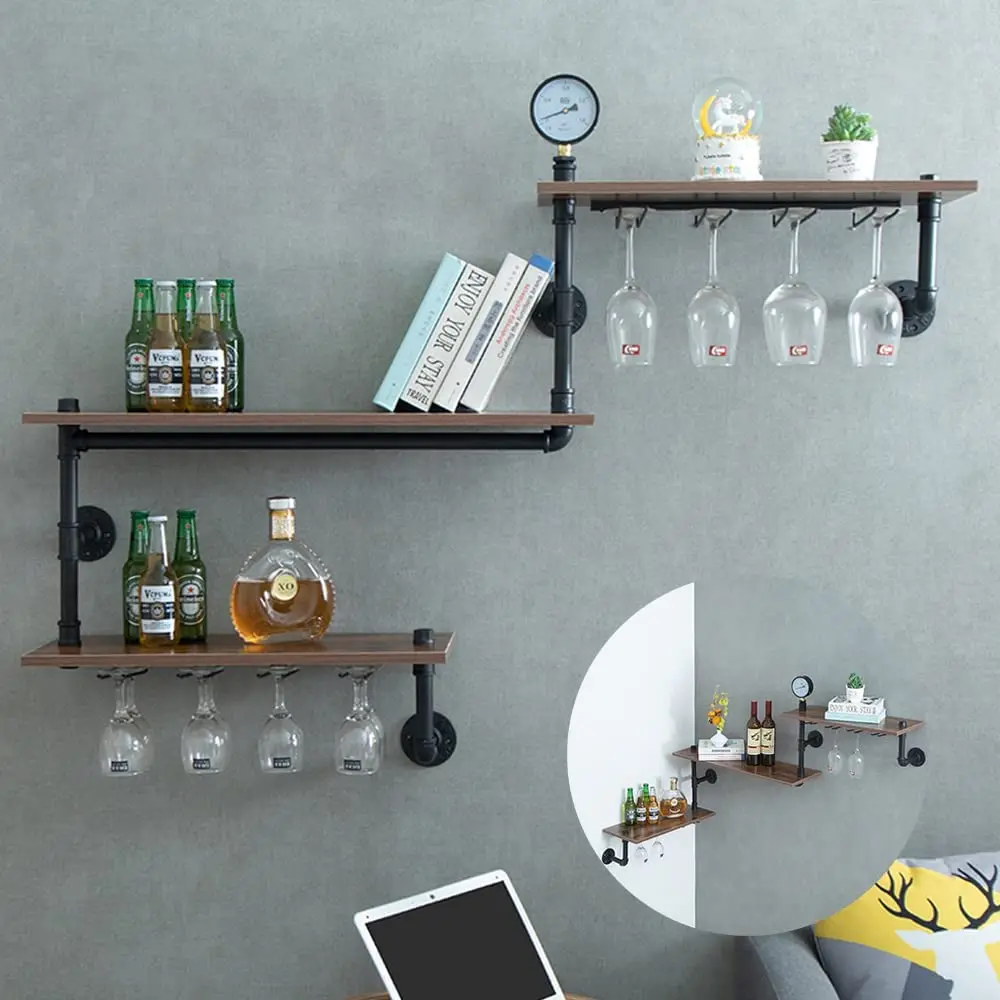 Wine Pegs Bottle Display Wine Rack Buckets Coolers Holders Design Wall Mounted Storage Metal High Quality