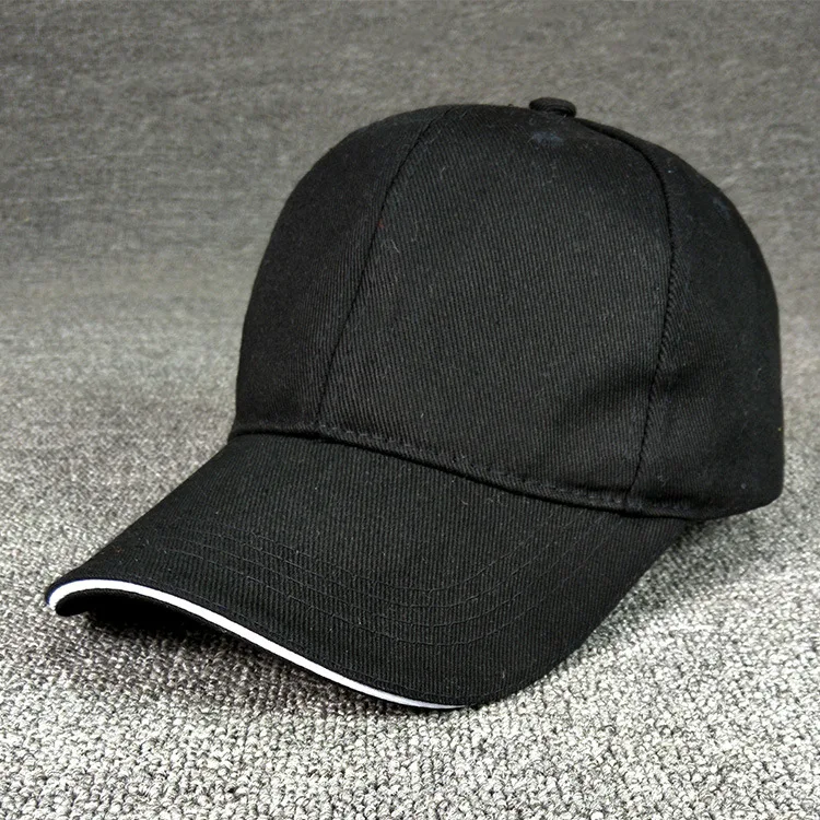 Custom embroidery logo waiter working Peaked cap Unisex Adjustable Cotton print Advertising 5 Panel Fitted Plain Baseball Cap