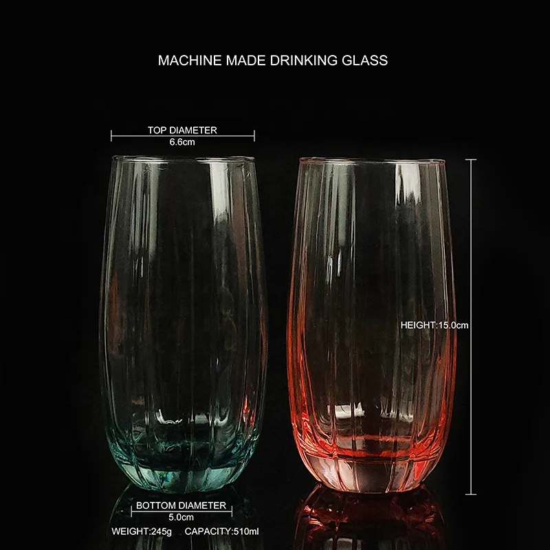 Unbreakable Premium Drinking Glasses - Set of 6 Tumbler Glass Cups