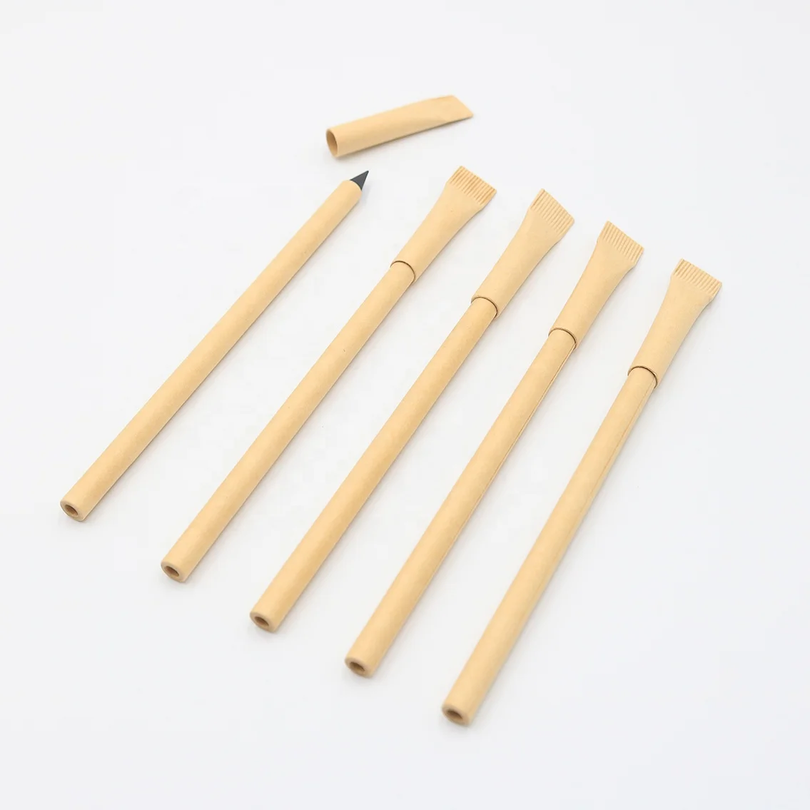 Fast delivery Eco-friendly Kraft paper HB inkless pencil for drawing endless pencil infinity pencil
