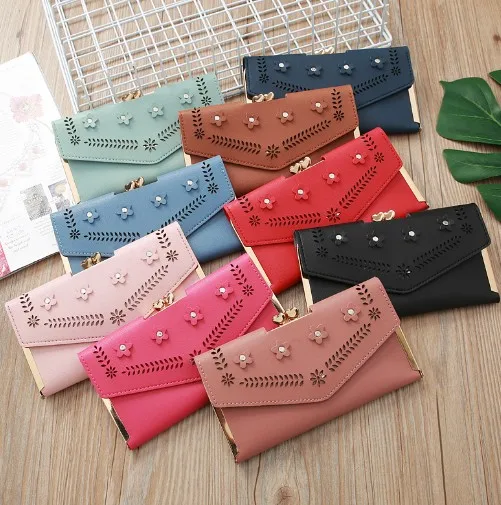 RTS Sctock Fashion PU Purse Rivet Clutch bag Evening Stars Women Wallet