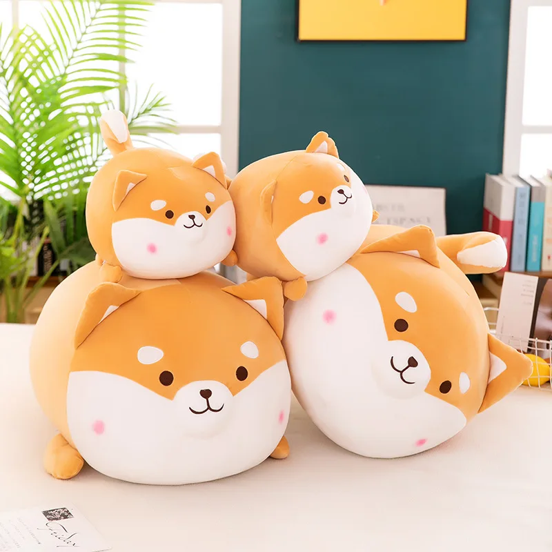 Cute Cotton down Dog Doll Plush Toy Soft Cartoon Animal Design for Stress Relief PP Filled Gift for Pups Rabbits Bag Lovers