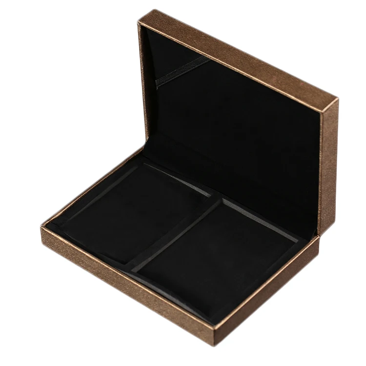 
Manufacturers wholesale customized design luxury jewelry coin capsule plastic special paper flocking storage display box 