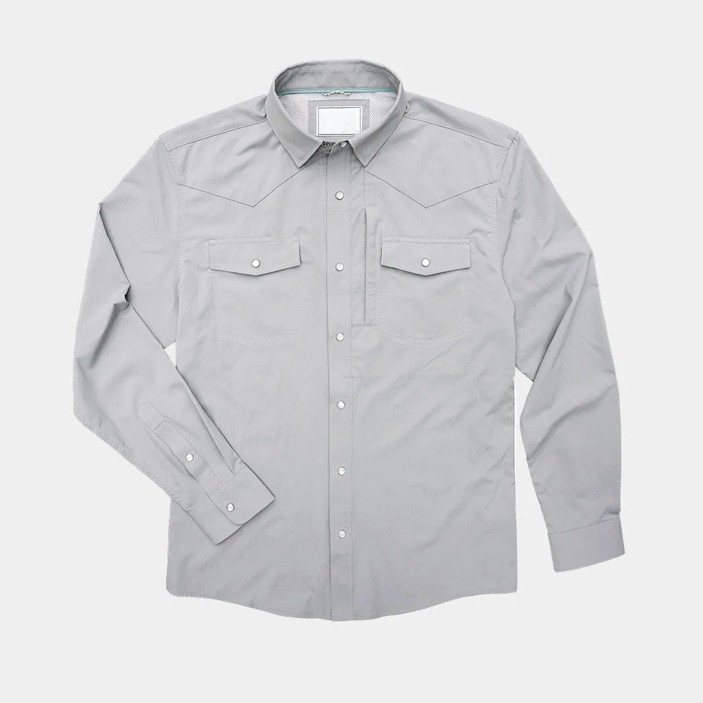 Fishing-new button down western vent back fishing shirt